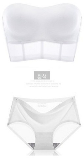 얼음실 브라 쿨링 노와이어 브라 웨딩 브라 히든 여성 브라 탑브라 속옷 팬티 세트