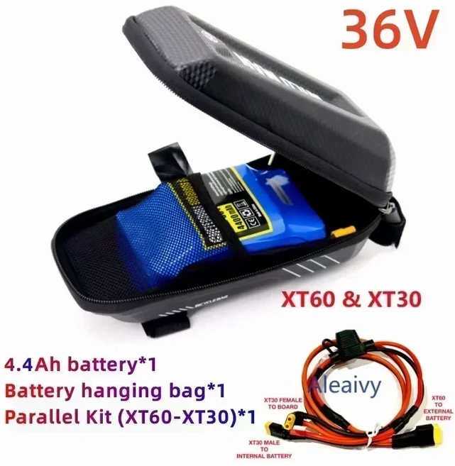 병렬 추가 확장용 36V 48V 배터리 12Ah XiaoMi M365/PRO/PRO2/1S/Mi3 필수 업그레이드 + 가방, 06 36V 8.0Ah 1 set, 01 CHINA