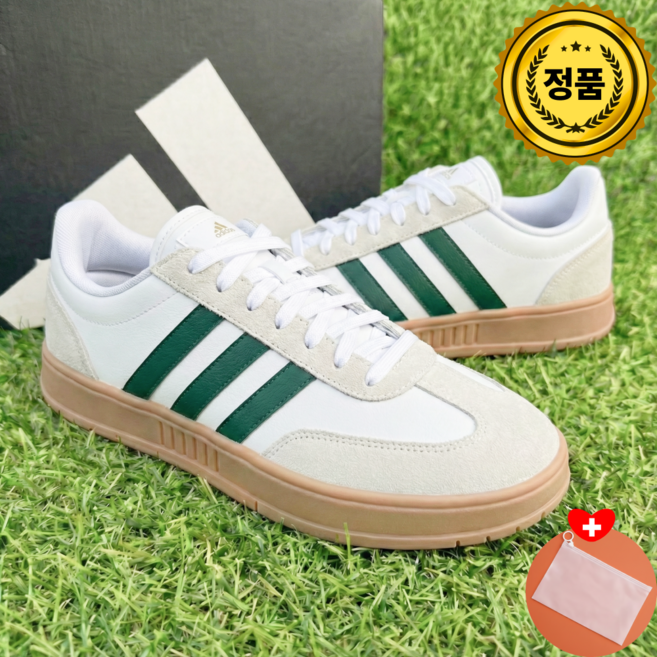 아디다스 그라다스 남녀공용 운동화 스니커즈 화이트 그린