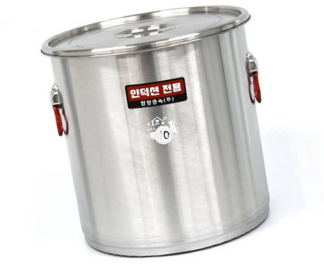 인덕션 스텐 대형들통 원통용기 잼만들기 빨래삶기, 3갤런