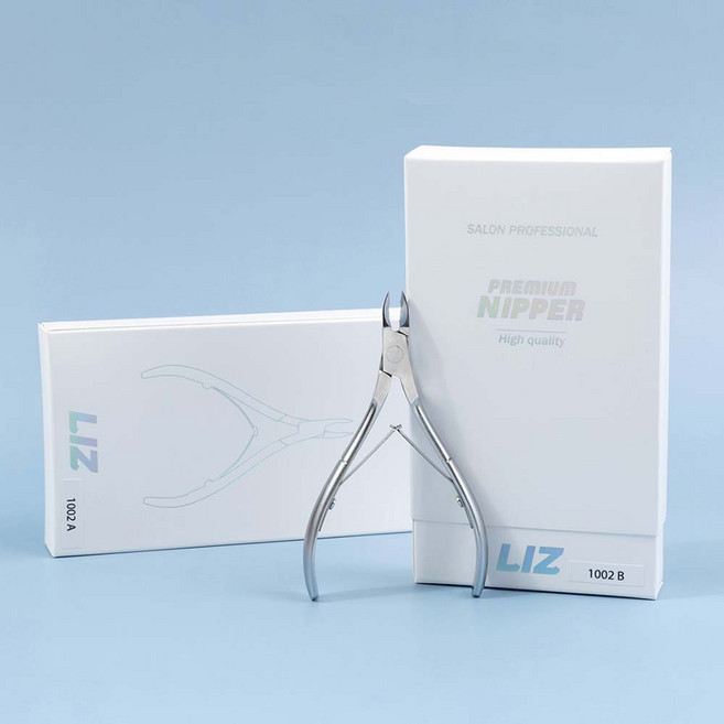 더네일샵 리즈 큐티클 니퍼 일반형 8종 셀프네일 풀스톤 큐빅 페디 레진아트 재료 클리어, 1개