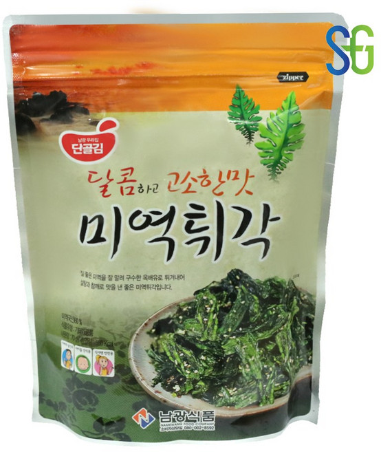 남광식품 미역튀각 70g 바삭하고 고소한 밥반찬 맥주안주 혼술 마른안주, 1개