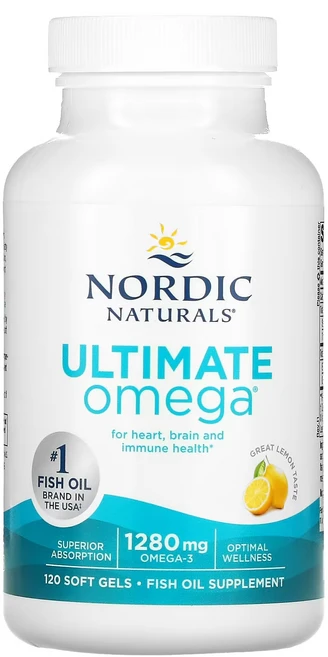 노르딕 내추럴스 오메가3 Ultimate Omega 오메가 1280mg 소프트젤 120정 (소프트젤당 640mg), 1개 - 쿠팡