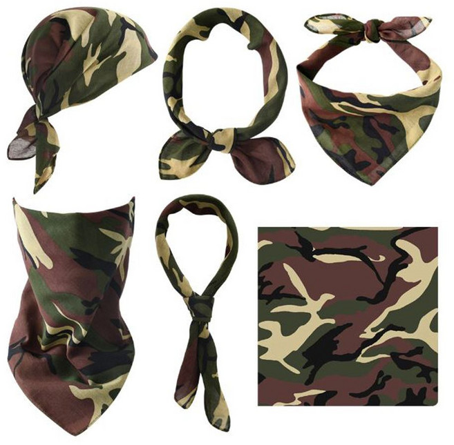 남녀공용 밀리터리 반다나 스카프 다용도 손수건 sty*290Kc, 1개, 본상품선택