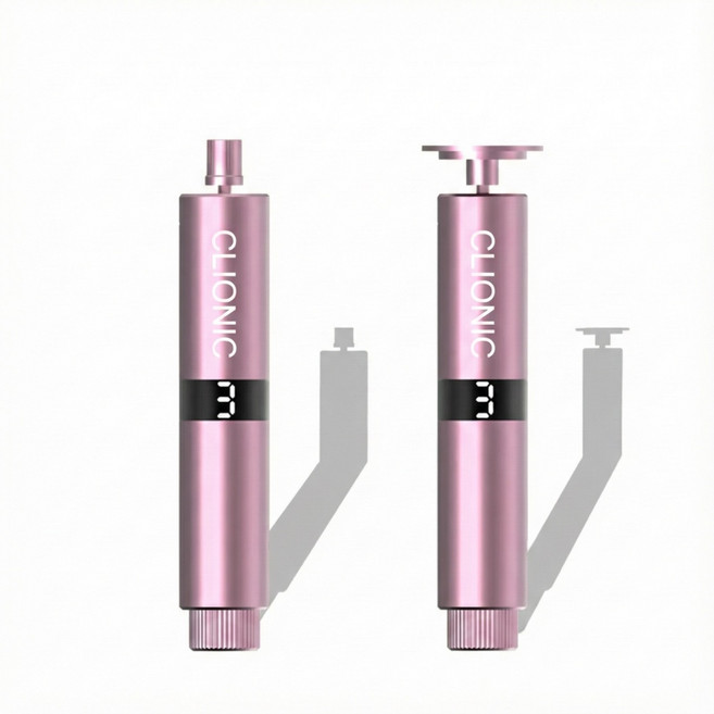 클리오닉 전동 발각질제거기 발 뒤꿈치 각질제거기 굳은살 네일관리 전동멀티케어 패디플래닝 무선, 핑크