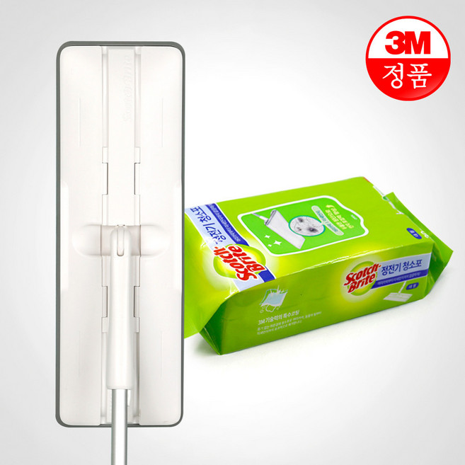 3M 막대걸레 올터치 더블액션 대형 + 정전기청소포 대형(30매) 청소밀대, 1개