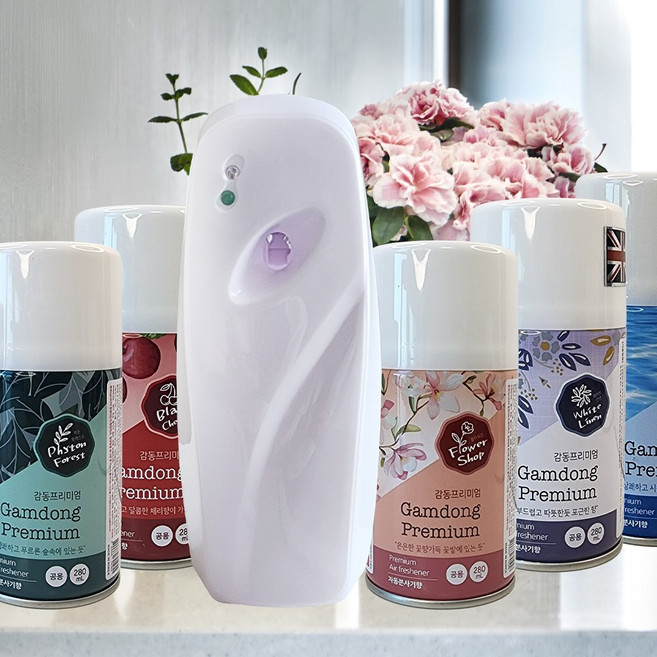 자동분사기 향캔센서 방향제 리필만 시리즈, 유젯 감동 향캔리필만-플라워샵, 1개