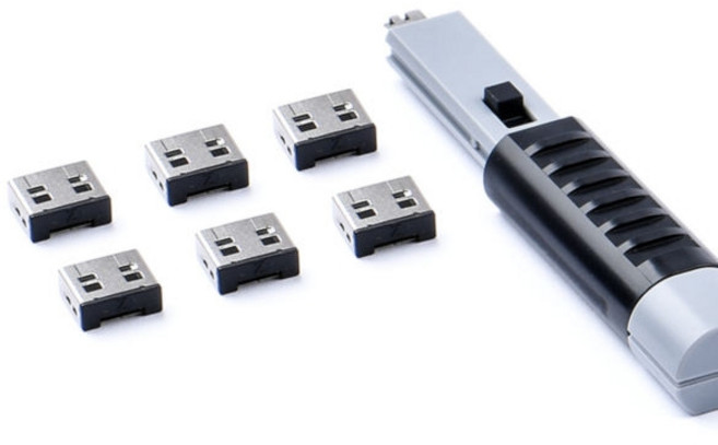 스마트키퍼 USB 포트락 6p + 키 블랙, 검정, 1개