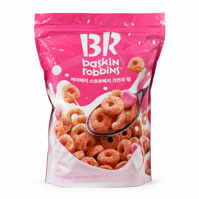배스킨라빈스 베리베리 스트로베리 크런치 링, 1개, 900g