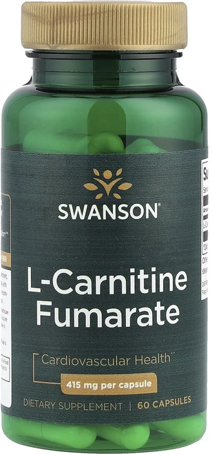 신상할인판매 Swanson l-카르니틴 푸마르산염 415mg 캡슐 60정 최저가격, Swansonl카르니틴푸마르산염415mg캡슐60정, 1개 - 쿠팡