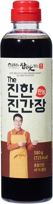 김하진의 참맛있는맛 The 진한 만능 진간장, 580g, 1개