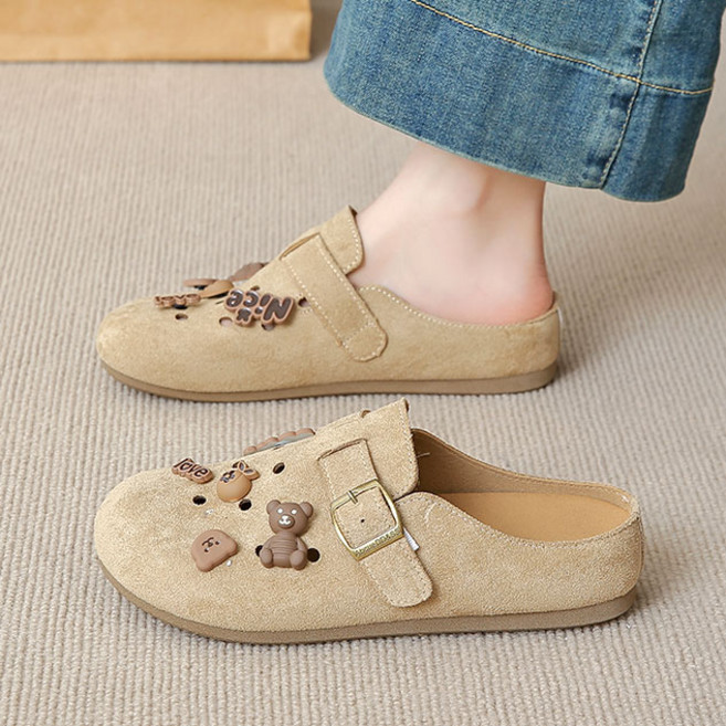 Modern Fashion 여성 귀여운 파츠 사계절 뮬 슬리퍼 X119