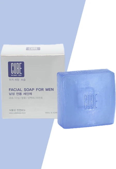 큐브 남성전용 세안제 [남자의 거친 피부를 위한], 100g, 1개입 - 쿠팡
