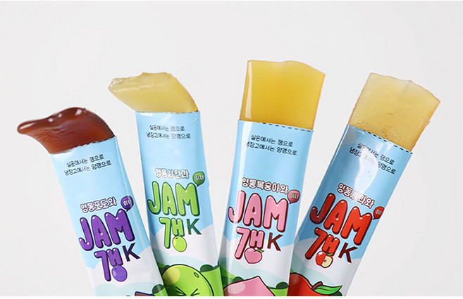 과일잼? 워터젤리? 양갱? 아니 천연슬러쉬까지 포도 사과 복숭아 샤인머스캣 4종 총20g, 12개, 20g