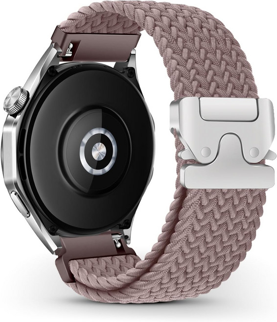 Amazfit Bip 6Bip 5액티브 맥스밸런스 2GTR 4 밴드 통기성 22mm 직조 나일론 스포츠 스트랩 Garmin Venu 45mmVenu 3Forrunner 570, Smoke Purple