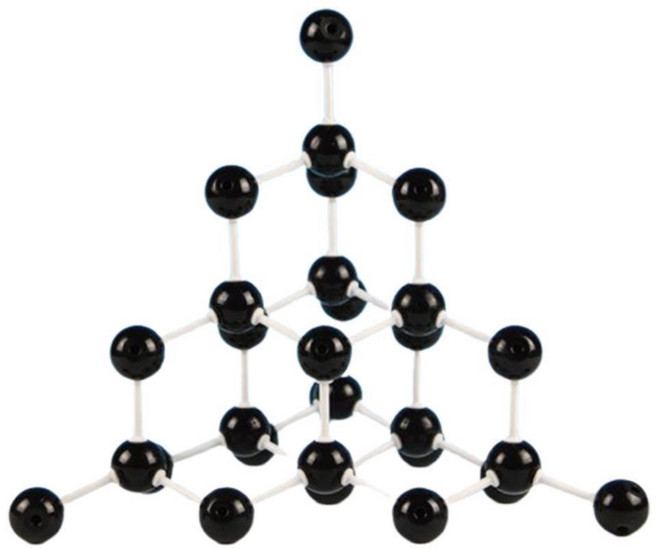다이아몬드 결정 탄소원자 배열 구조모형 물질수업 과학체험교실 공유결합, 1세트