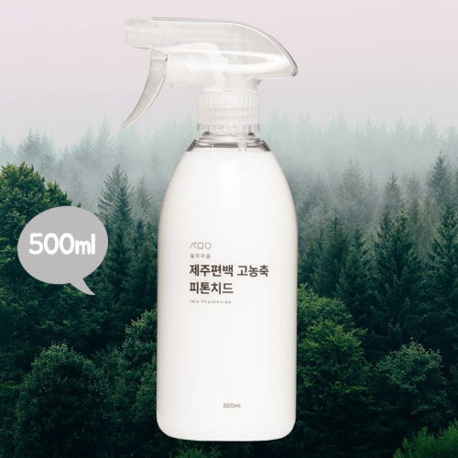 숲의 마음 제주편백 고농축 피톤치드, 1개, 500ml