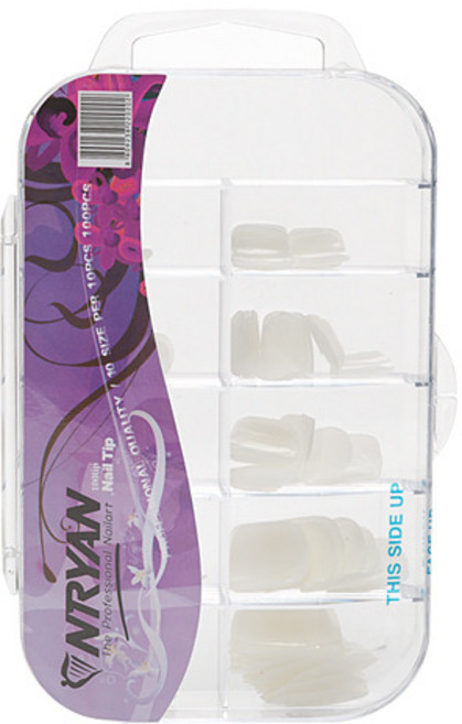 패디팁 100팁 (케이스 랜덤 발송) 패디큐어 네일아트 인조발톱, 1개