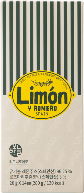 파마블렌드 유기농 레몬즙 원액 스틱 NFC 100% 착즙 14p 280g, 4박스