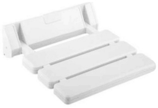 키밍 욕실의자 접이식 장애인 노인 샤워용 보조의자 실버용품, 화이트