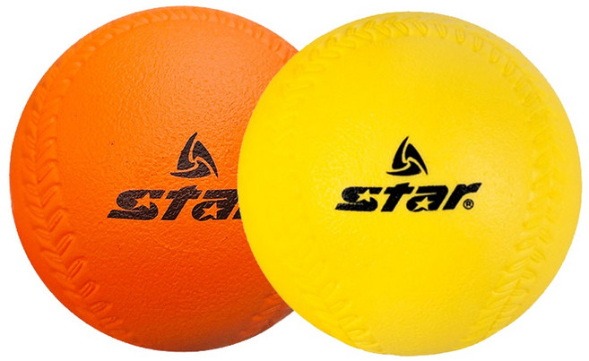 스타스포츠 티볼 공(9Cm) 낱개 소프트볼 학교 체육 교구 폼볼, 오렌지 1개(낱개)