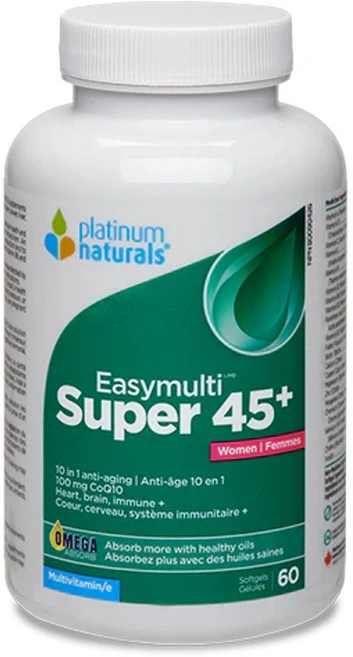 플래티넘내추럴스 이지멀티 슈퍼 45+ 여성멀티비타민 60정 1개월분, 1개 - 쿠팡