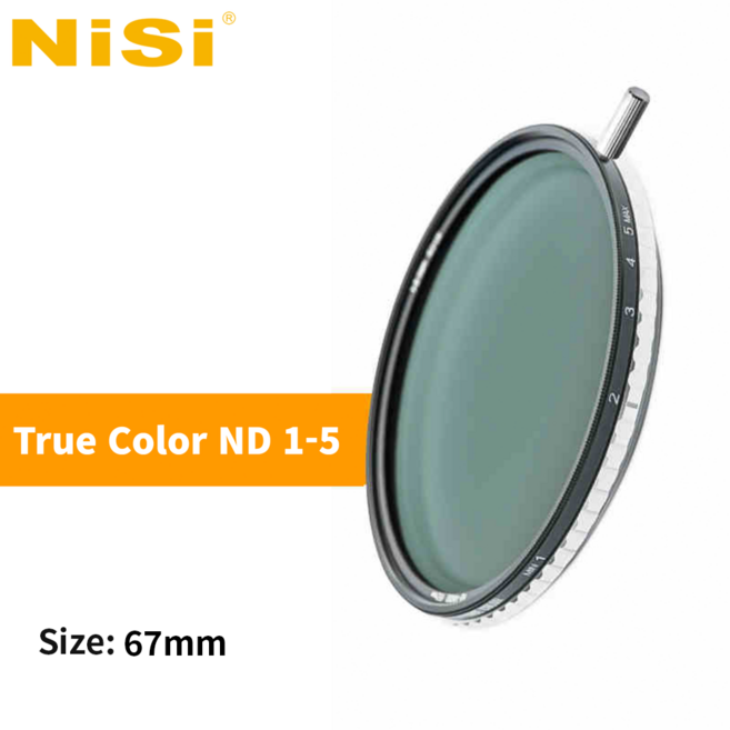 니시가변 nd 필터 67mm True Color ND-Vario 1-5 Stop(ND2-ND32) 67mm 1개