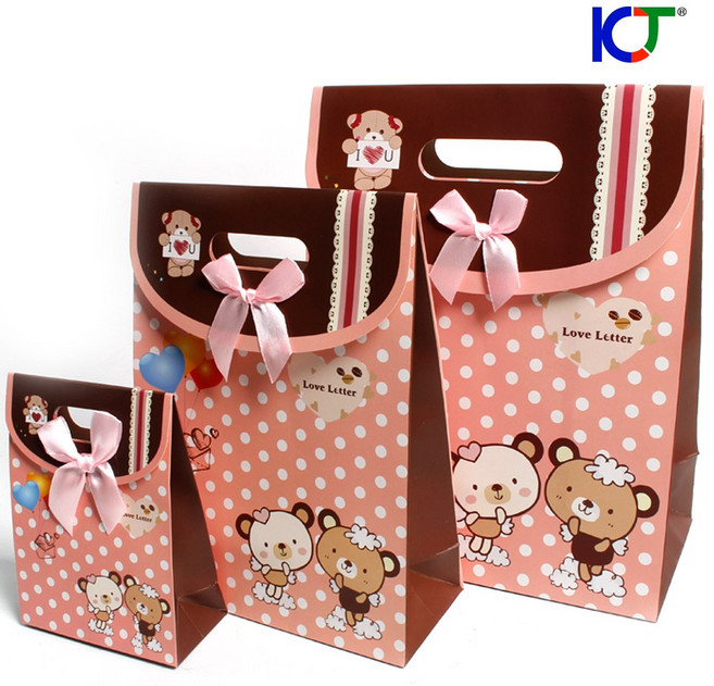 쇼핑백 선물상자 선물포장 선물박스 종이가방, 03. 곰돌이