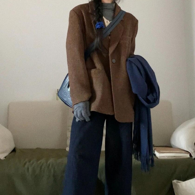 휠렉스 여성 패션 루즈핏 블레이저 JT435