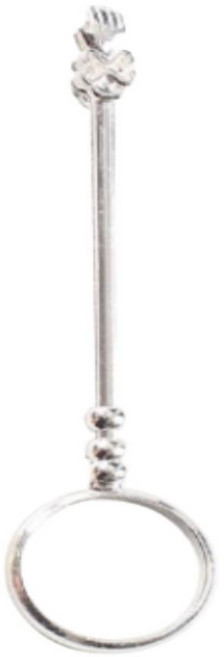 담배집게 손잡이 실버 선물 링