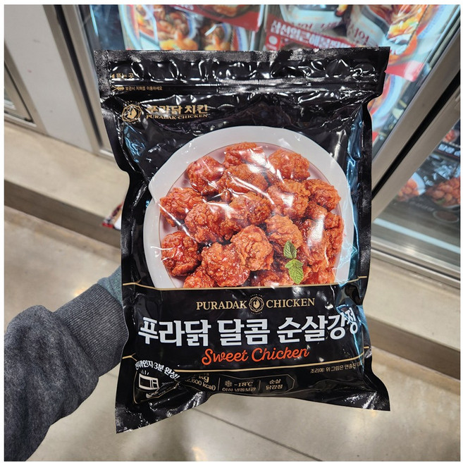 트레이더스 푸라닭 달콤 순살강정 아이스박스포장(냉동), 1개, 1kg