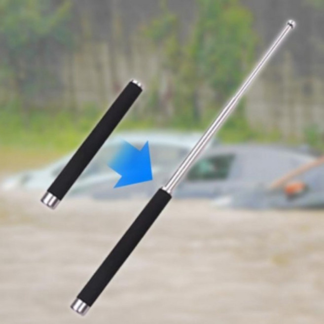 호신용 휴대봉 남성 접이식 안전 방어 텔레스코핑 막대기, 1개