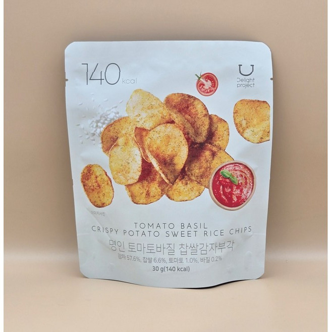 딜라이트 프로젝트 명인 찹쌀감자부각 토마토바질, 5개, 30g