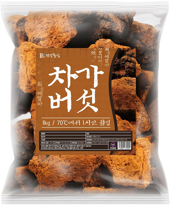 건강중심 러시아산 차가버섯 1등급 1kg, 1개