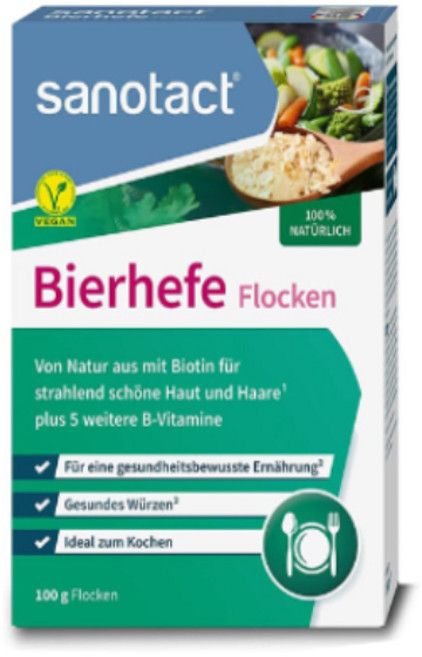 bierhefe 자노닥트 자노탁트 sanotact 맥주효모 분말 머리 손톱 건강, 100g, 1개