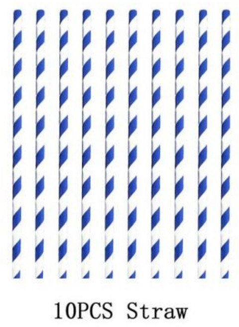 디즈니 스티치 생일 파티 장식 블루 릴로 및 스티치 테마 식기 컵 천사 풍선 피나타 파티 용품, 12 인치, 8)10pcs straws