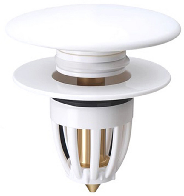 세라믹 세면대 원터치 스프링 팝업 트랩 황동 코어 이물질 방지 마개 폼업, 1개