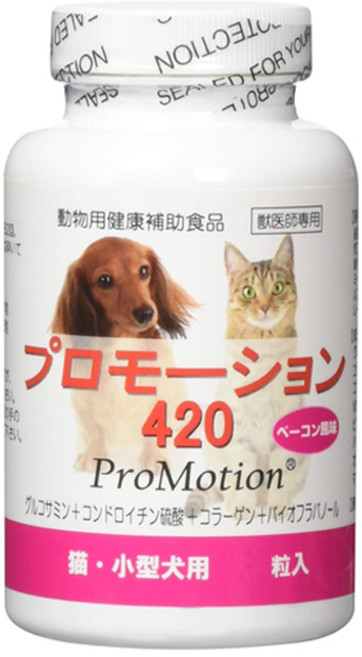 쿄리츠 일본 프로모션420 고양이 소형견용 60정 글루코사민 콘드로이틴 콜라겐 바이오 플라바놀, 1개