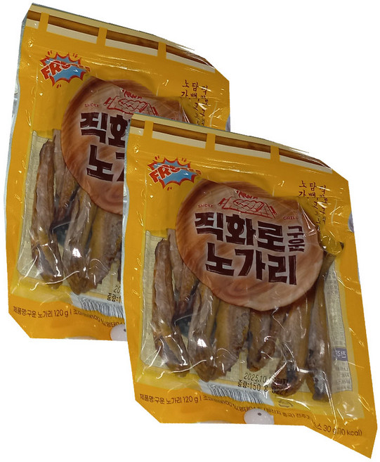 오천산업 직화로 구운 노가리(소스포함), 2개, 150g