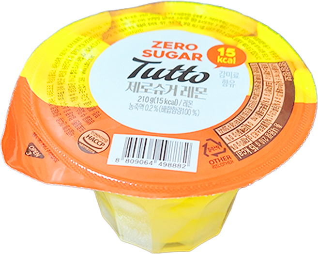 뚜또 제로슈거 레몬 과일젤리, 210g, 12개