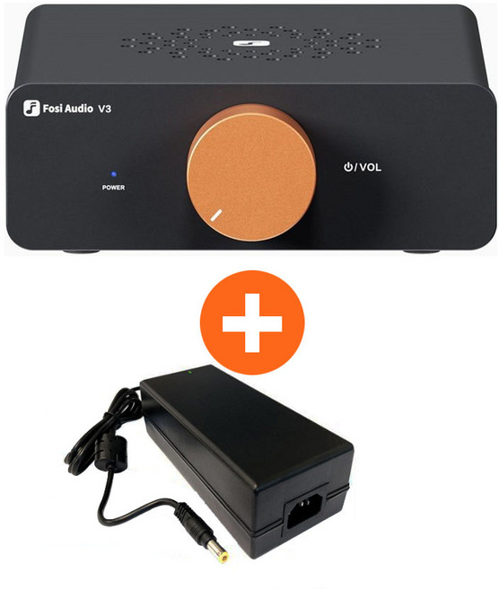 Fosi Audio V3 / 포시 오디오 미니 스피커 인티 앰프 / DC 24V-5A 어댑터 포함