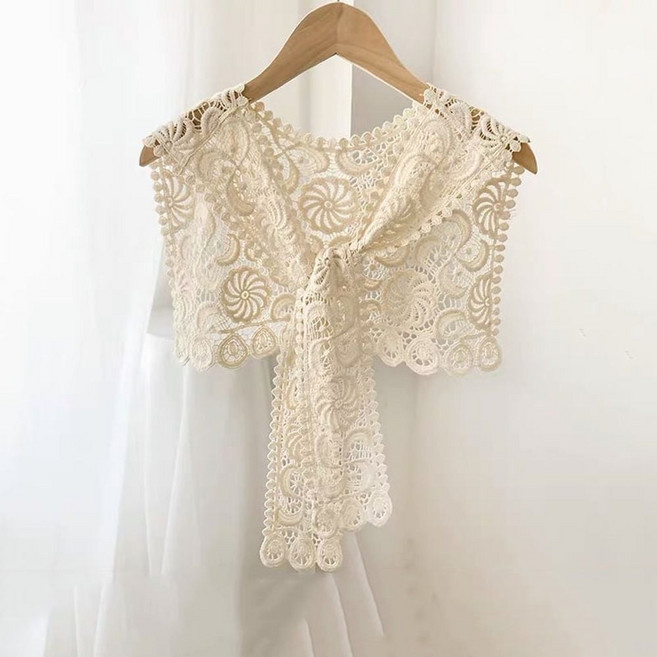 키밍 여성 레이스 어깨 숄 케이프 머플러 니트 가디건ssnn06012508+iiwhwh