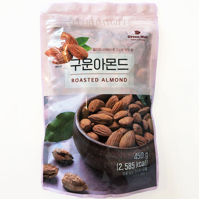 그린너트 구운아몬드 고소한 건강 견과류, 450g, 1개