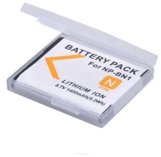 소니 DSC용 4x1400mAh NP-BN1 NP-BN 배터리 W800 W830 QX100 TX30 QX10 DSC-TF1 WX150 TX66 TX20 W310 W320 W350, 1) 1x Battery