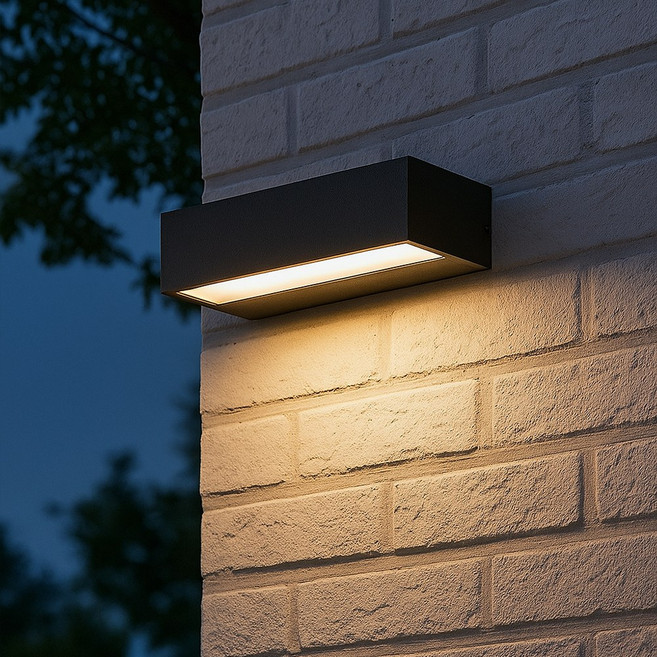 케이시조명 LED 사각 벽등 외부 방수 인테리어 야외 벽부등 실외 벽등조명