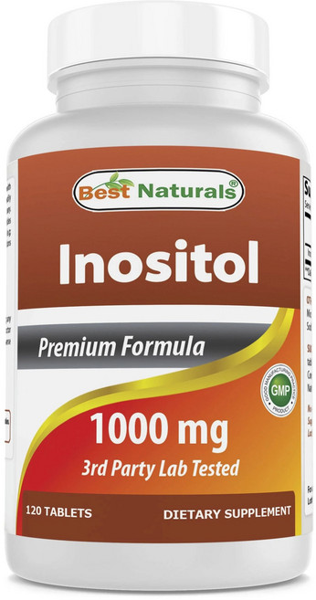 베스트네츄럴스 이노시톨 1000mg 타블렛, 1개, 120정