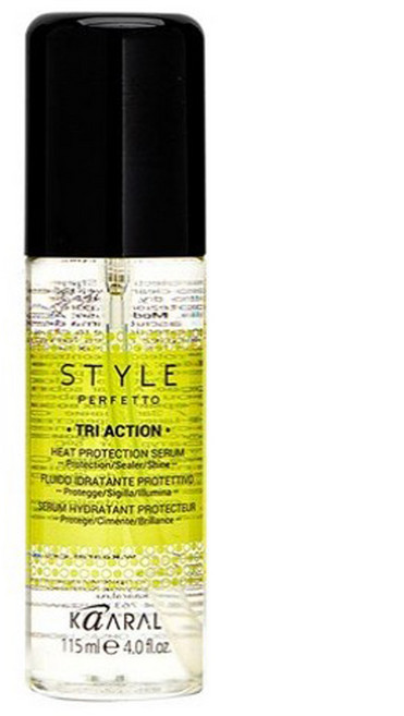 카랄 STYLE PERFETTO 트라이액션 아마씨 실크 헤어 오일 모발 열보호세럼, 1개, 115ml