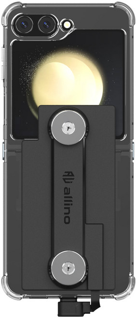 알리노 갤럭시 Z플립5 오토바이 자석케이스 배달대행 충전 거치대 딱판, 블랙, 블랙, 블랙