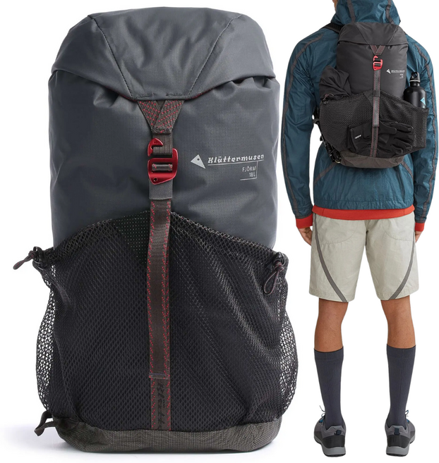 클라터뮤젠 백팩 피요름 18L 등산 가방 배낭 하이킹 경량 방수 FRV-KM 다크그레이, 다크 그레이