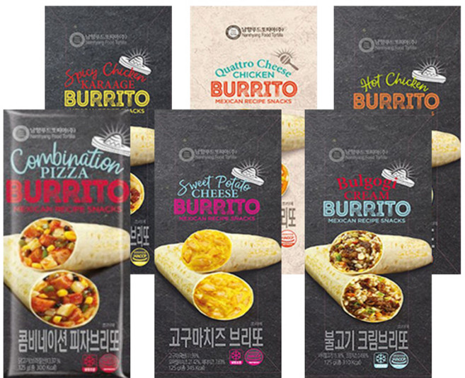 남향푸드또띠아 멕시코 대표간식 브리또 6종, 12개, 125g